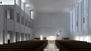 Wizualizacja remontu  kościoła w Katowicach