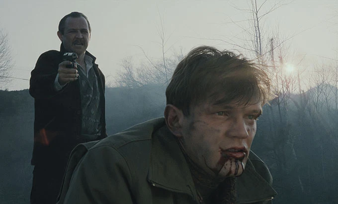 Marek Kondrat i Cezary Pazura w scenie z "Psów"