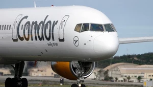 Boeing 757-330 w barwach Condora w Las Palmas na Gran Canarii (Wyspy Kanaryjskie)