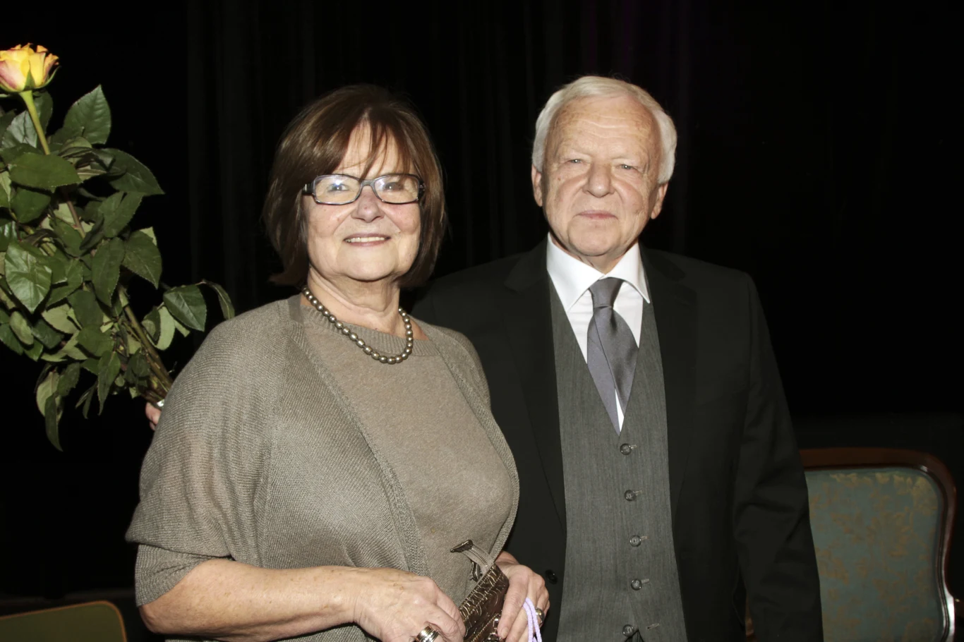 Marian Opania z żoną Marian Opania z żoną