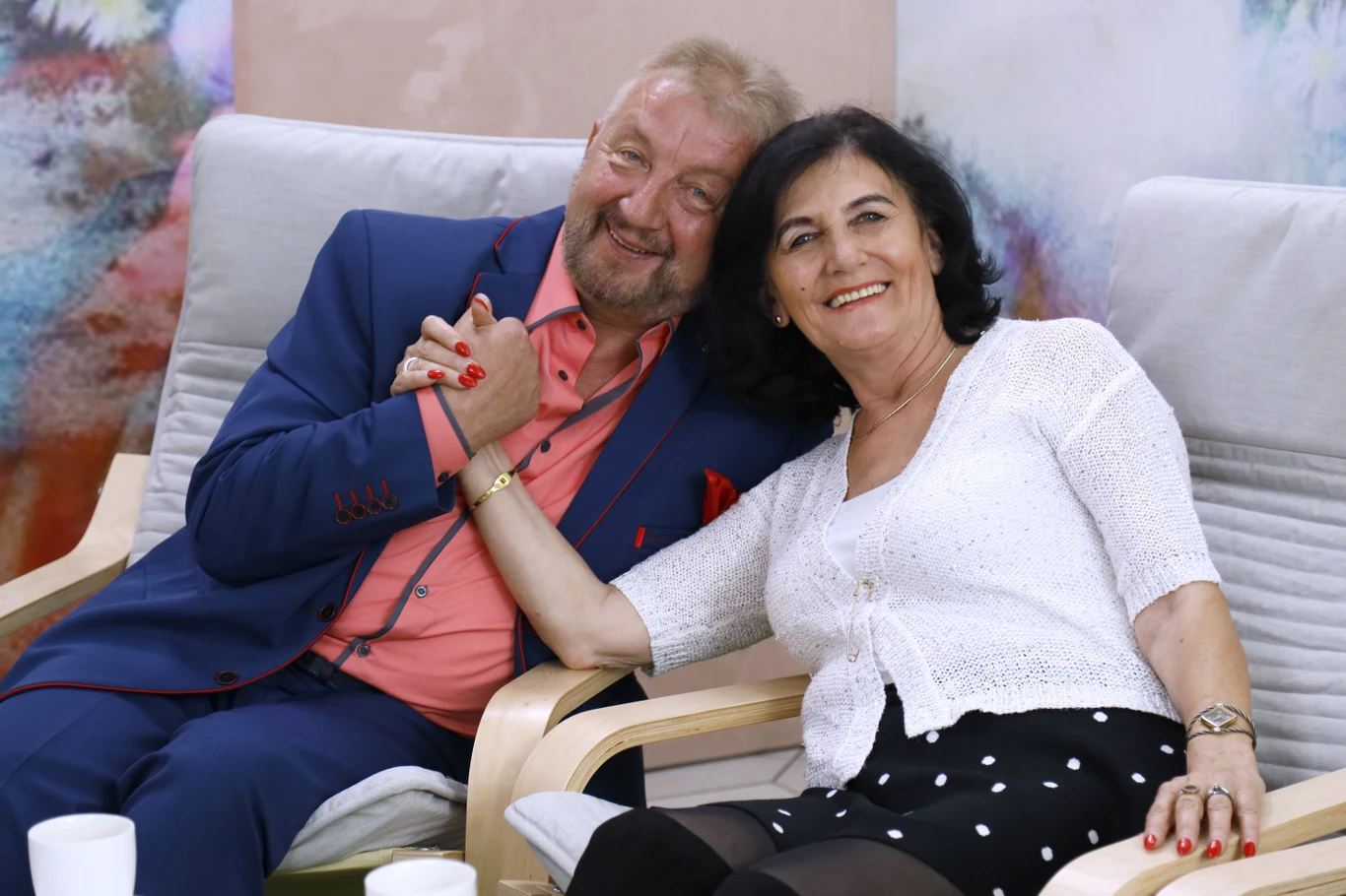 Stenia Kowalska i Władysław Pieszko na planie "Sanatorium miłości" Stenia Kowalska i Władysław Pieszko na planie "Sanatorium miłości"