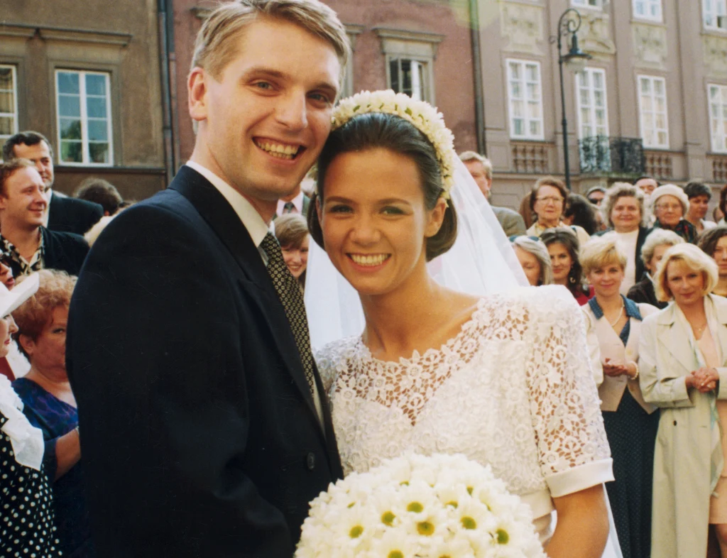 Tomasz Lis i Kinga Rusin w dniu ślubu Tomasz Lis i Kinga Rusin w dniu ślubu