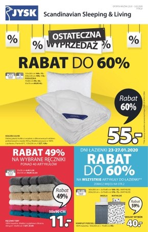 Ostateczna wyprzedaż w Jysk!