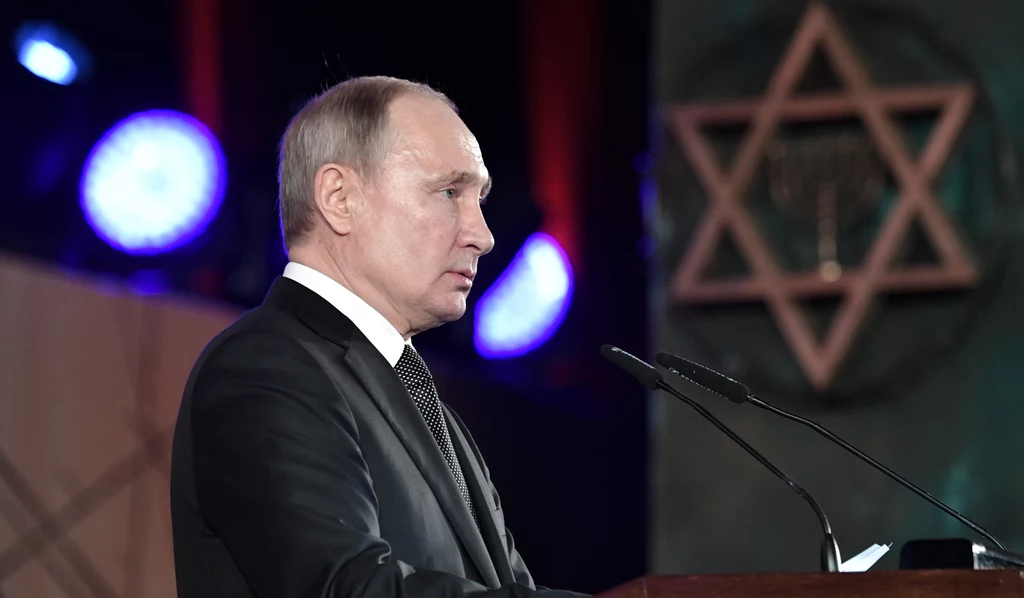 Prezydent Rosji Władimir Putin podczas uroczystości
