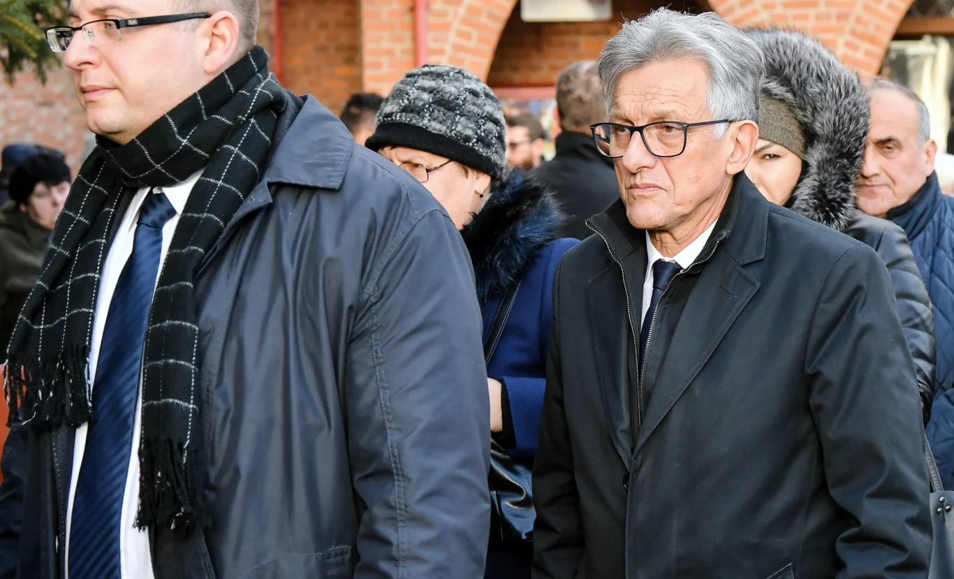 Był również sędzia TK Stanisław Piotrowicz (z prawej).