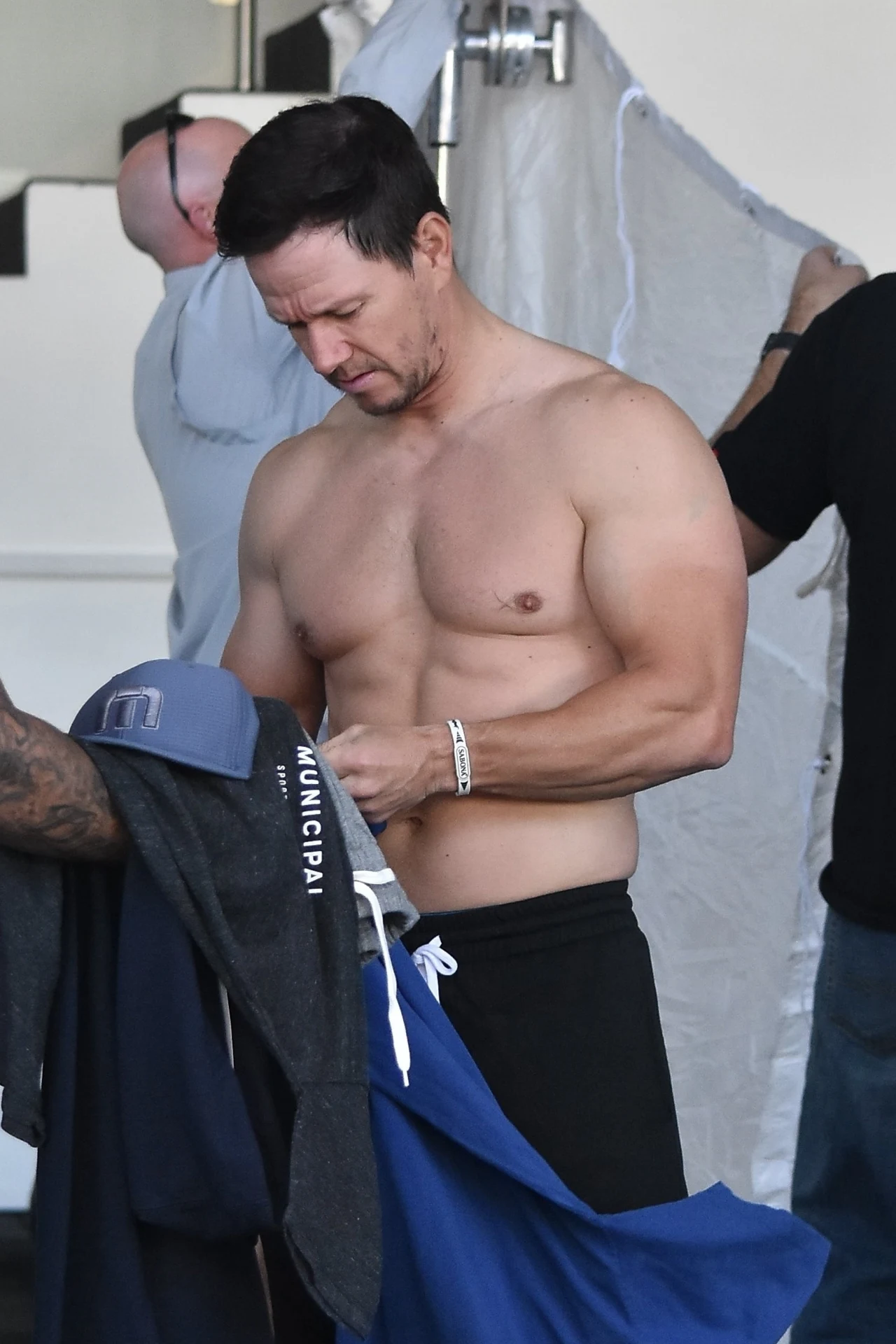 Mark Wahlberg obecnie podczas sesji treningowej Mark Wahlberg obecnie podczas sesji treningowej