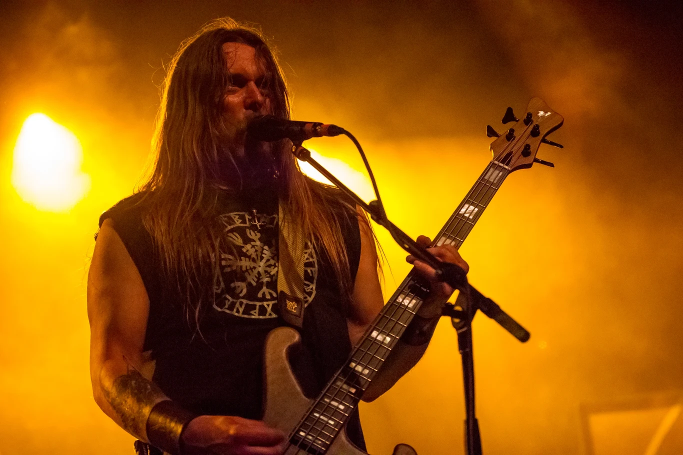 Grutle Kjellson (Enslaved) w akcji Grutle Kjellson (Enslaved) w akcji