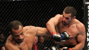 Tomasz Drwal (z prawej) z czasów walk w UFC