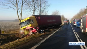 Kolejna tragedia na drodze. Śmierć dwóch osób w audi 