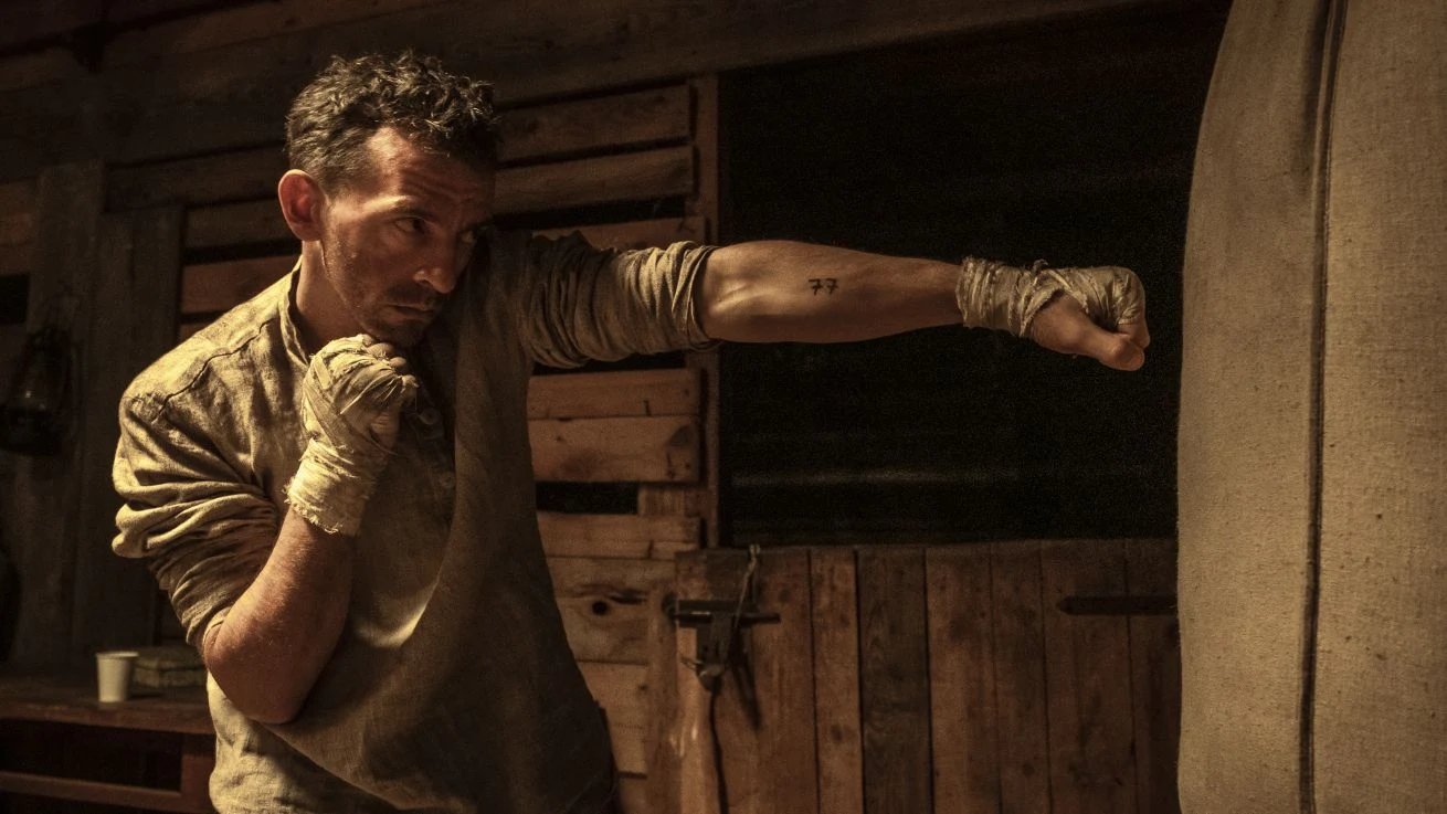 Piotr Głowacki na planie filmu "Mistrz"