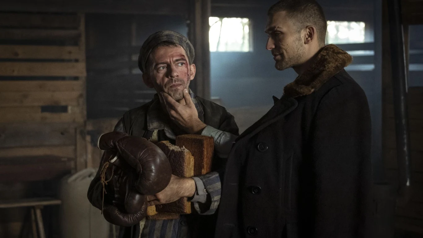 Piotr Głowacki i Piotr Witkowski na planie filmu "Mistrz"