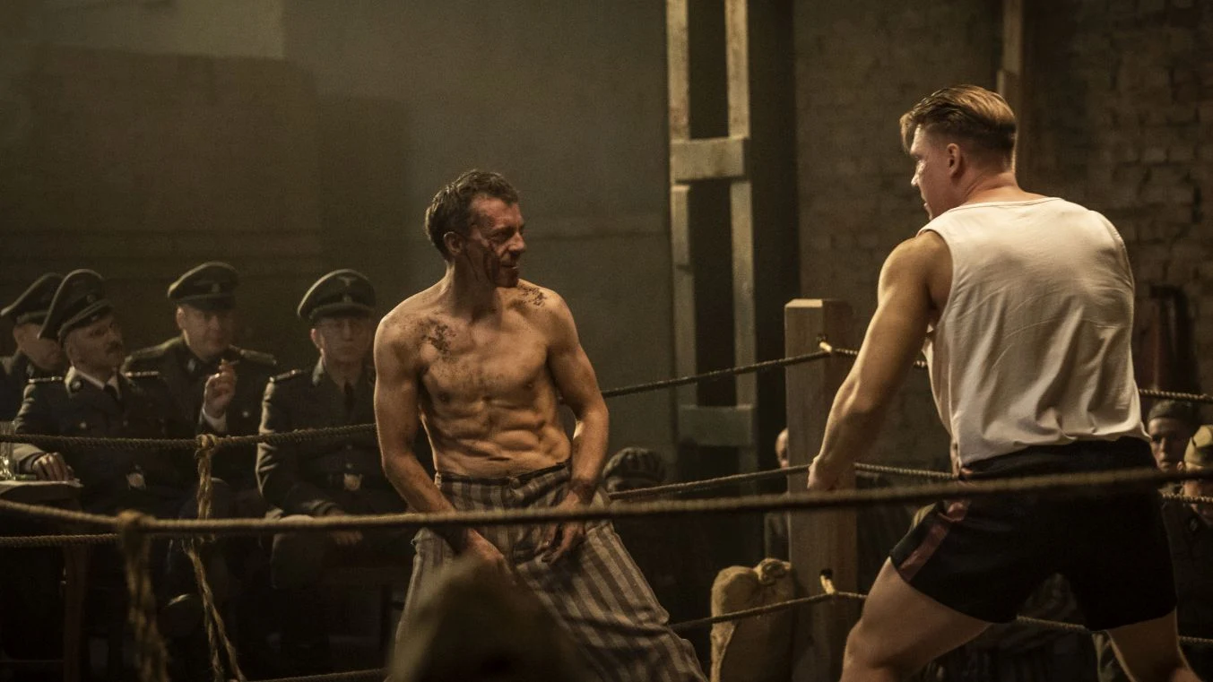 Piotr Głowacki na planie filmu "Mistrz"