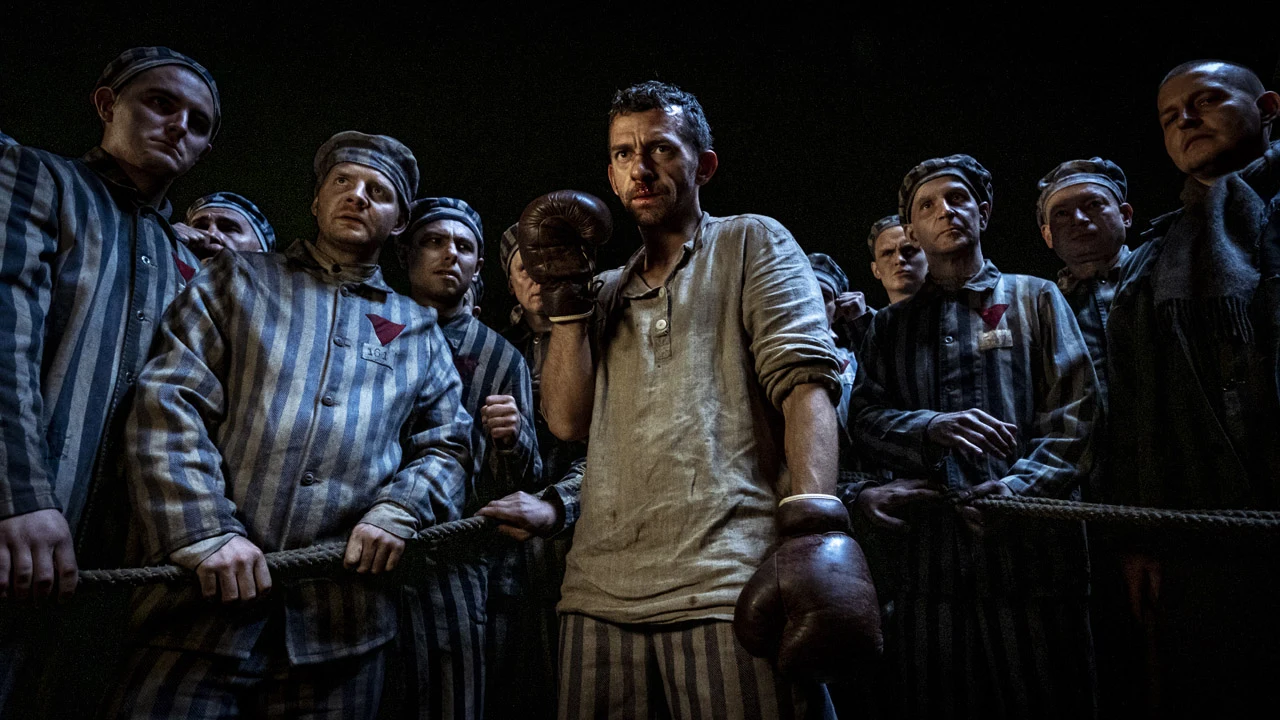 Rafał Zawierucha i Piotr Głowacki na planie filmu "Mistrz"