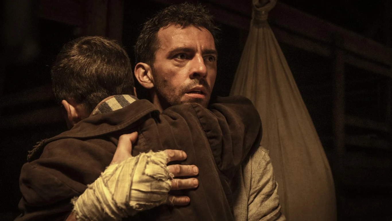 Piotr Głowacki na planie filmu "Mistrz"