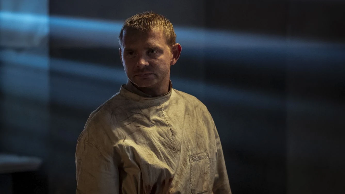 Rafał Zawierucha na planie filmu "Mistrz"