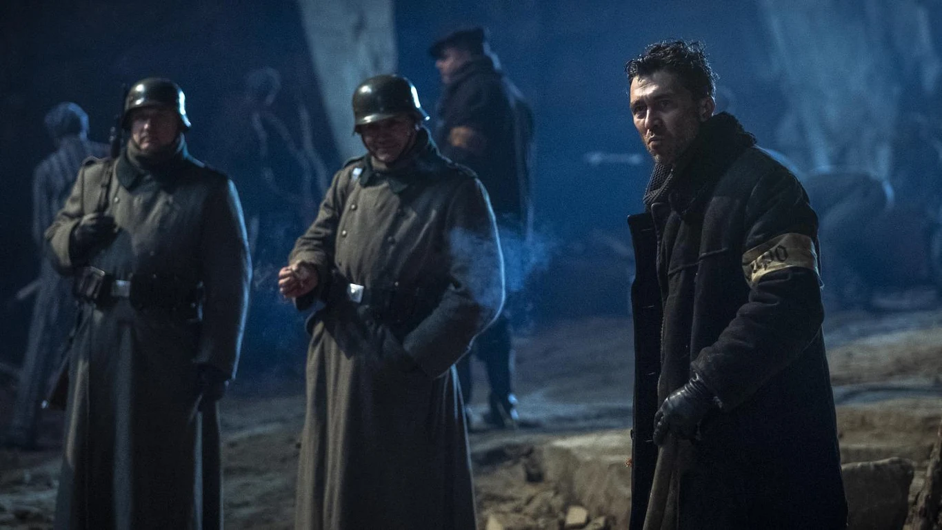 Marcin Czarnik na planie filmu "Mistrz"