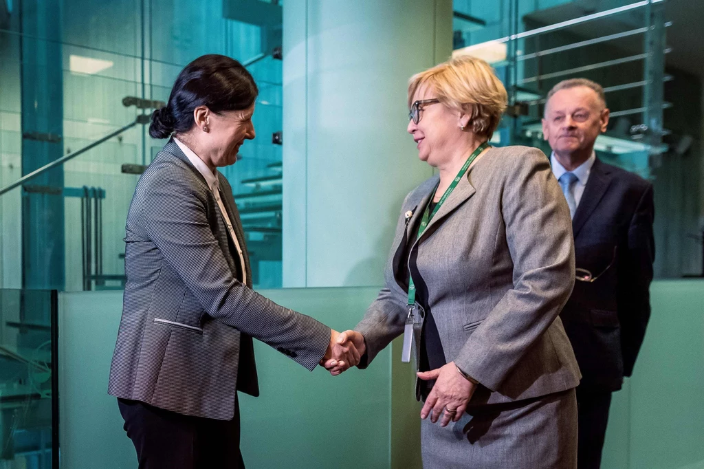 Viera Jourova i Małgorzata Gersdorf Viera Jourova i Małgorzata Gersdorf