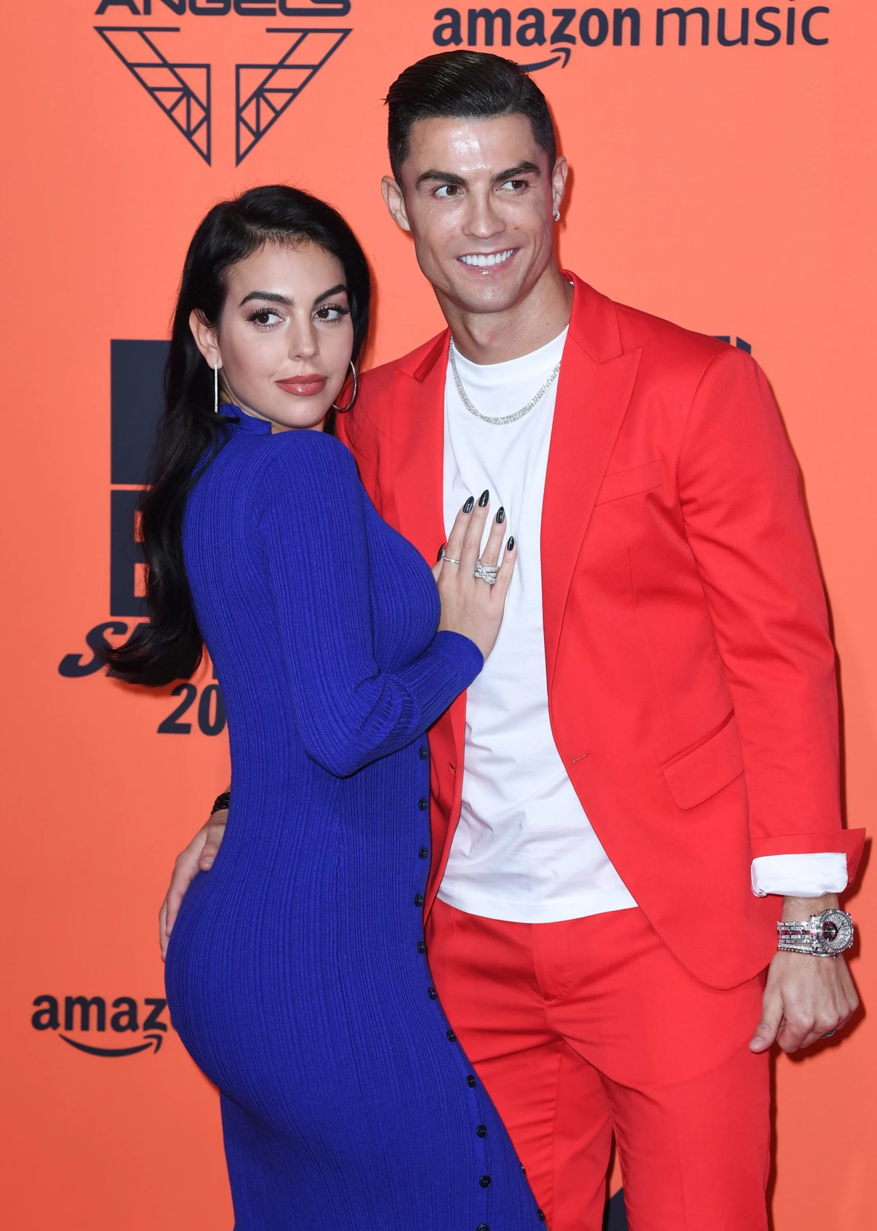 Cristiano Ronaldo i Georgina Rodriguez podczas gali MTV Europe Music Awards 2019