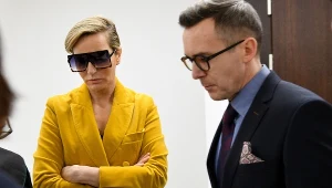 Paulina Smaszcz-Kurzajewska i Maciej Kurzajewski w sądzie