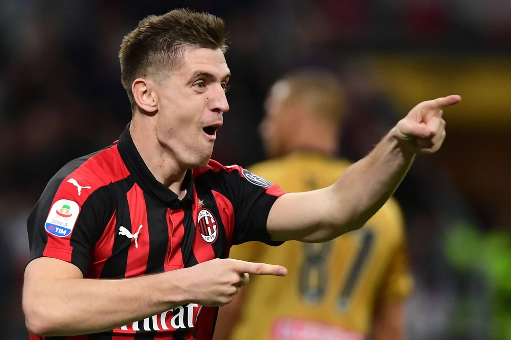 Krzysztof Piątek w barwach AC Milan Krzysztof Piątek w barwach AC Milan