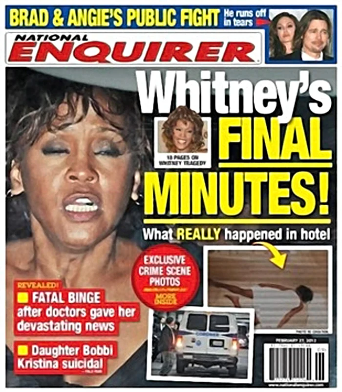 Wstrząsająca okładka "National Enquirer" Wstrząsająca okładka "National Enquirer"