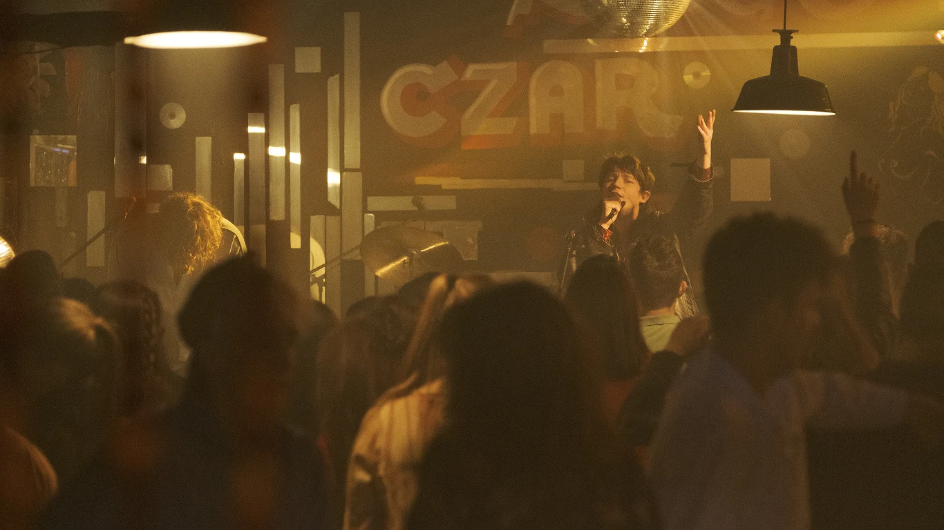 Jakub Zajac na planie filmu "Zenek"