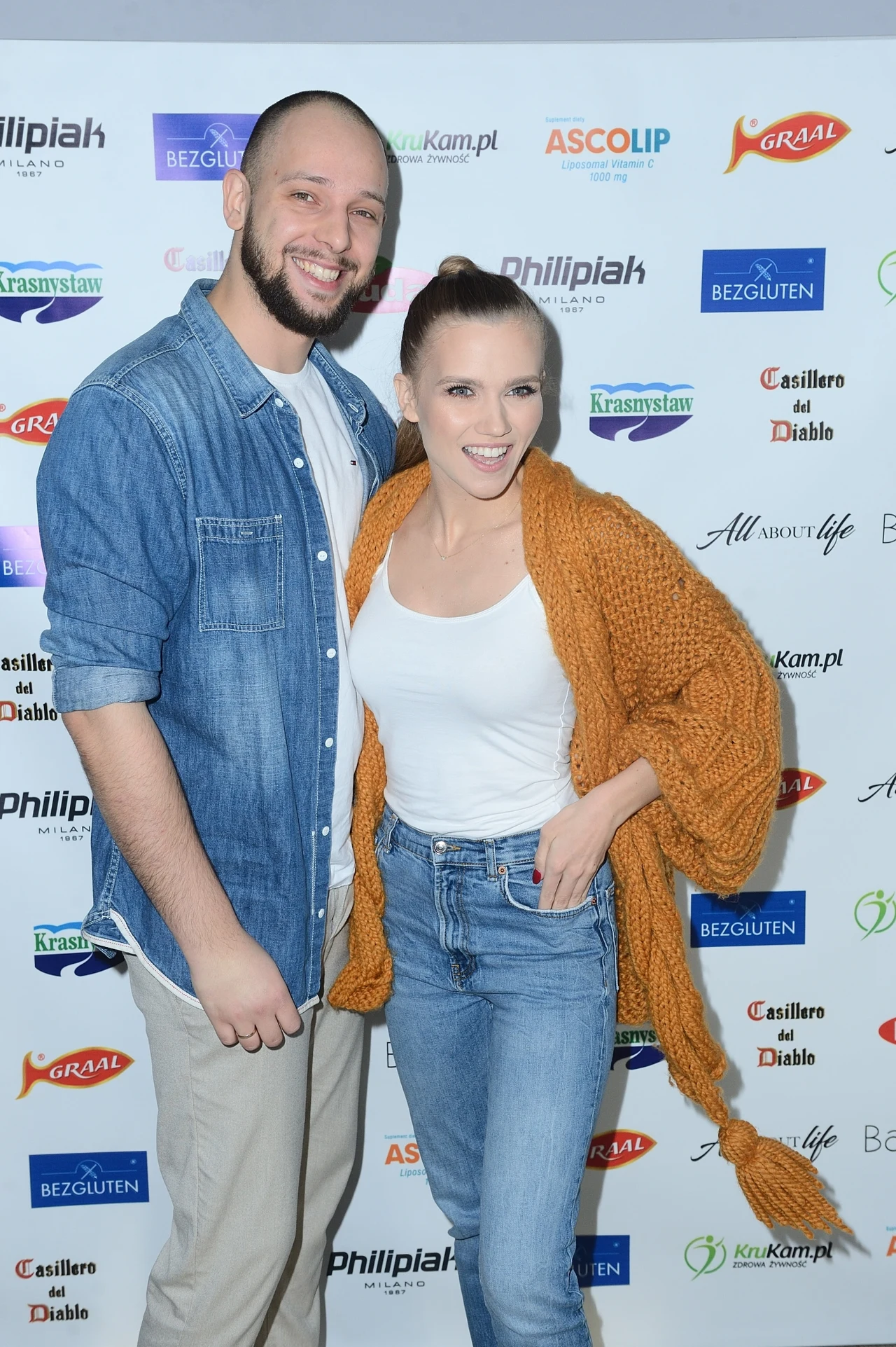 Agnieszka Kaczorowska z mężem Agnieszka Kaczorowska z mężem