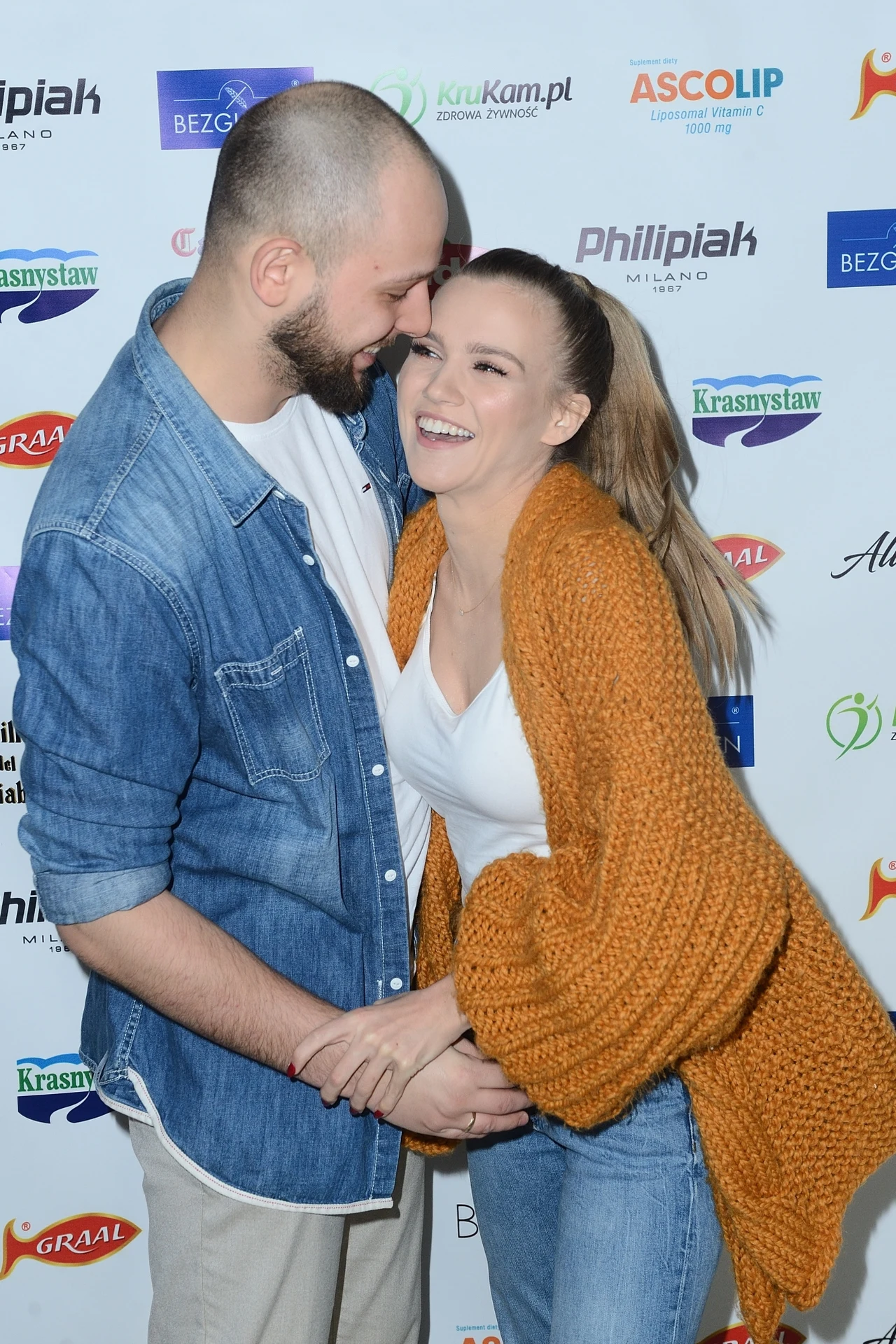 Agnieszka Kaczorowska z mężem Agnieszka Kaczorowska z mężem