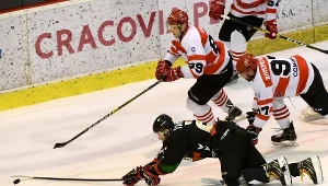 Kadr z meczu Comarch Cracovia Kraków - GKS Tychy 