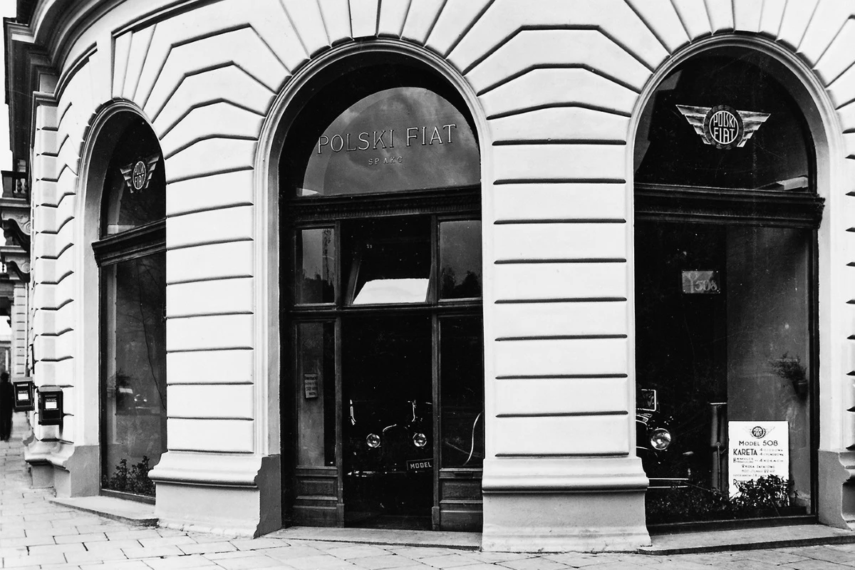 Przedwojenny salon Fiata Przedwojenny salon Fiata