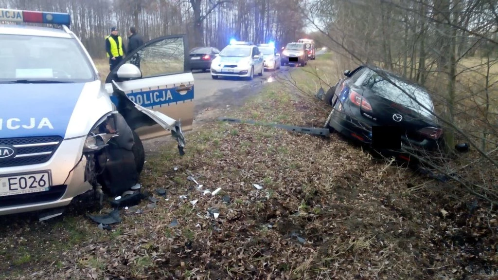 Tak zakończył się pościg