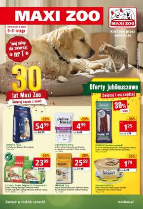 Oferty jubileuszowe w Maxi Zoo
