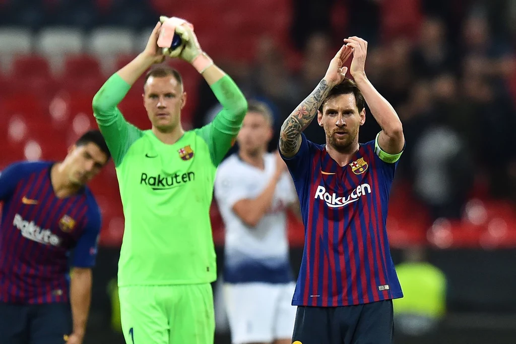 Marc-Andre ter Stegen i Lionel Messi Marc-Andre ter Stegen i Lionel Messi