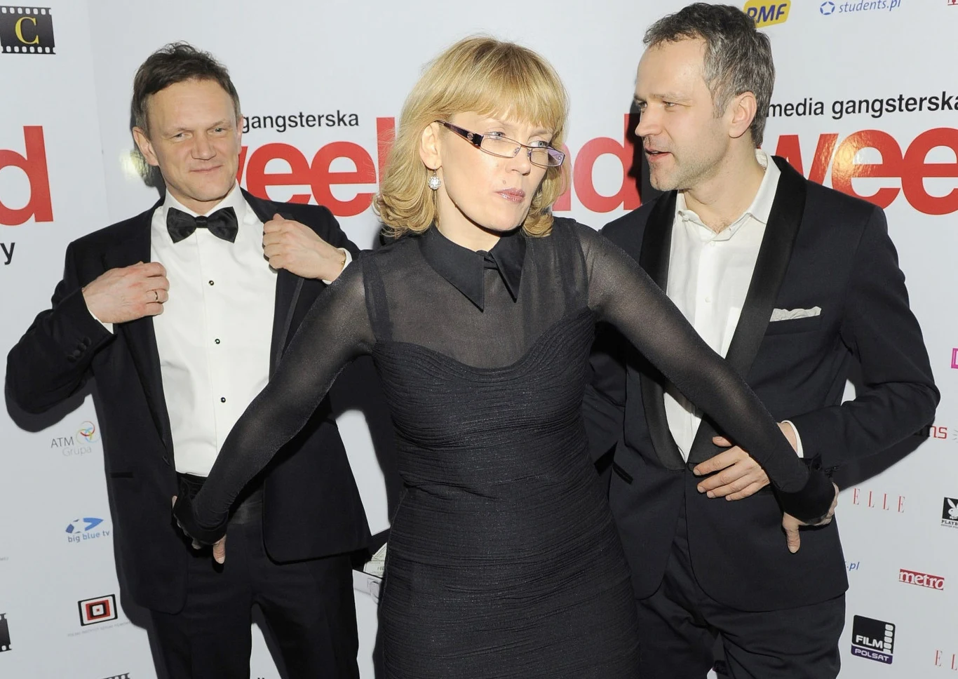 Dorota Chotecka i mężem i szwagrem Dorota Chotecka i mężem i szwagrem