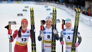 Linn Svahn (w środku), Natalia Nepriajewa (z lewej) i Jonna Sundling 