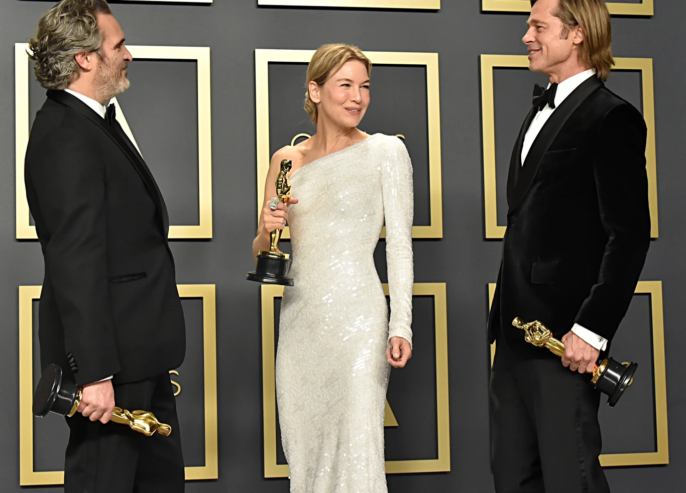 Joaquin Phoenix, Renée Zellweger i Brad Pittt Joaquin Phoenix, Renée Zellweger i Brad Pittt