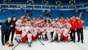 Radość Polaków Fot. iihf.com