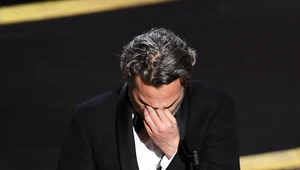 Joaquin Phoenix nie krył wzruszenia podczas odbierania Oscara