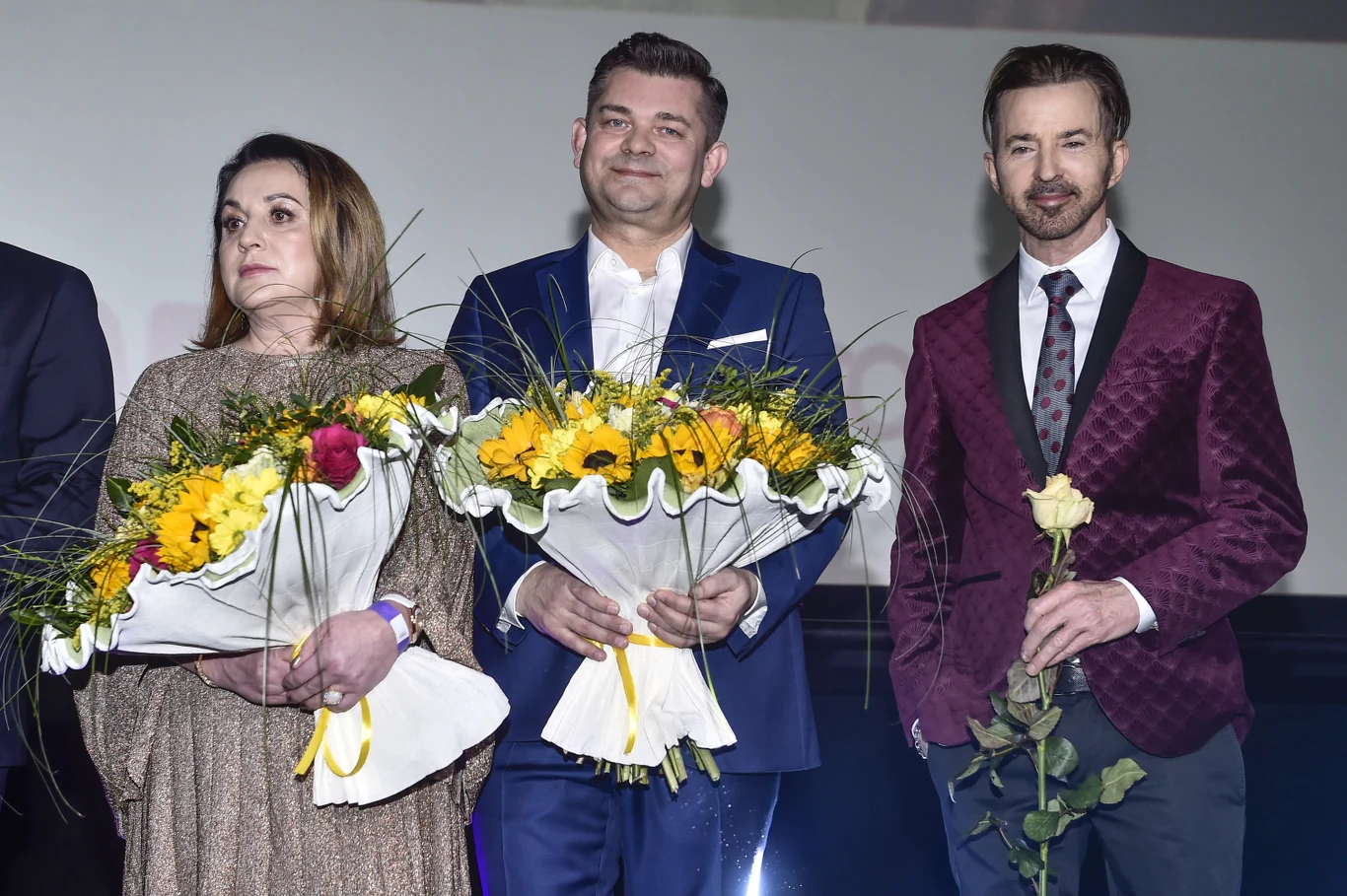 Zenek Martyniuk, jego żona Danuta i Limahl