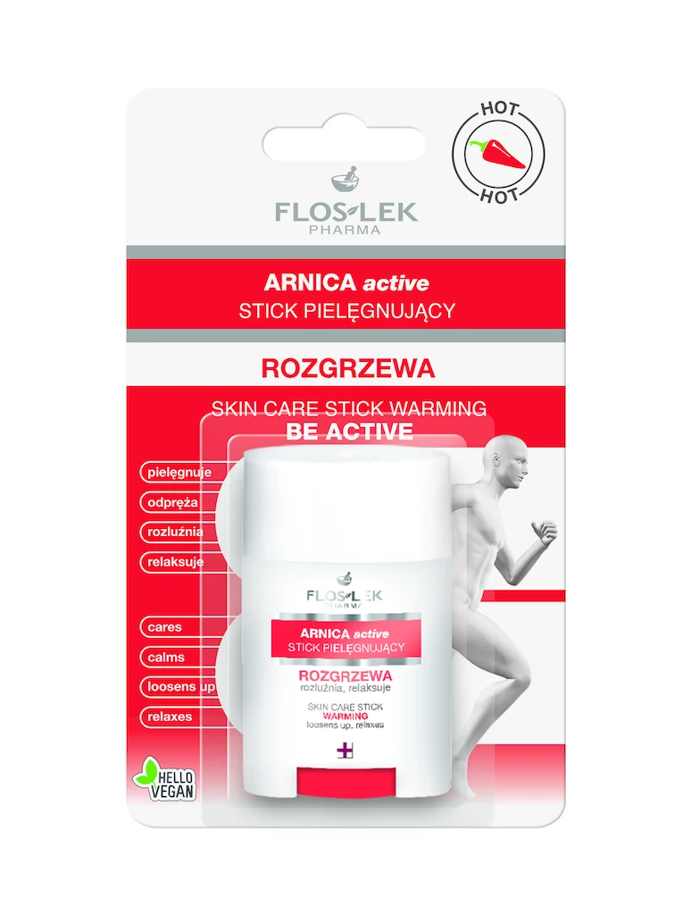 Arnica Active - stick pielęgnujący o działaniu rozgrzewającym.