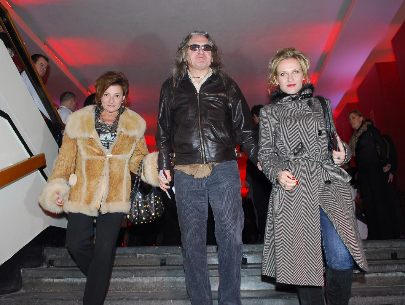 Grzegorz Markowski z żoną i córką, 2007 rok