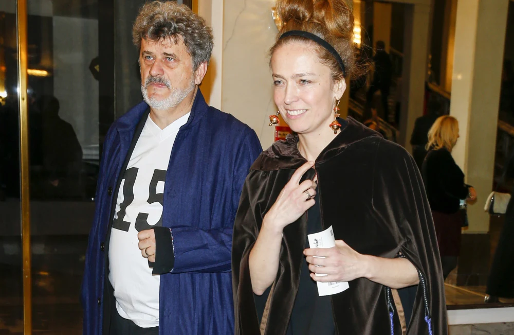 Janusz Palikot z żoną na premierze spektaklu "Halka" Janusz Palikot z żoną na premierze spektaklu "Halka"