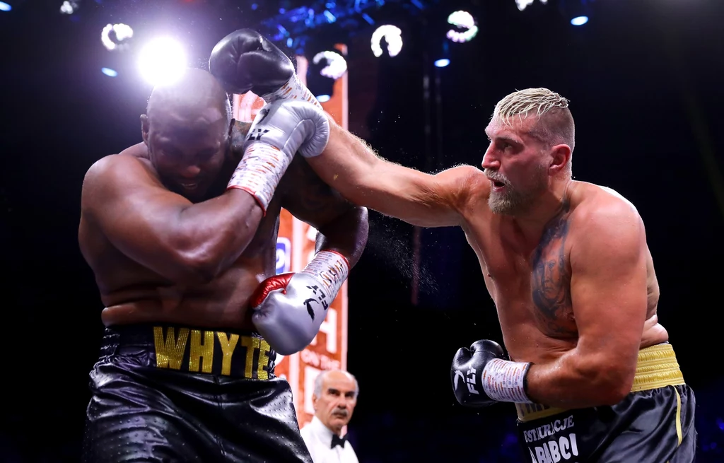 Dillian Whyte w walce z Mariuszem Wachem Dillian Whyte w walce z Mariuszem Wachem