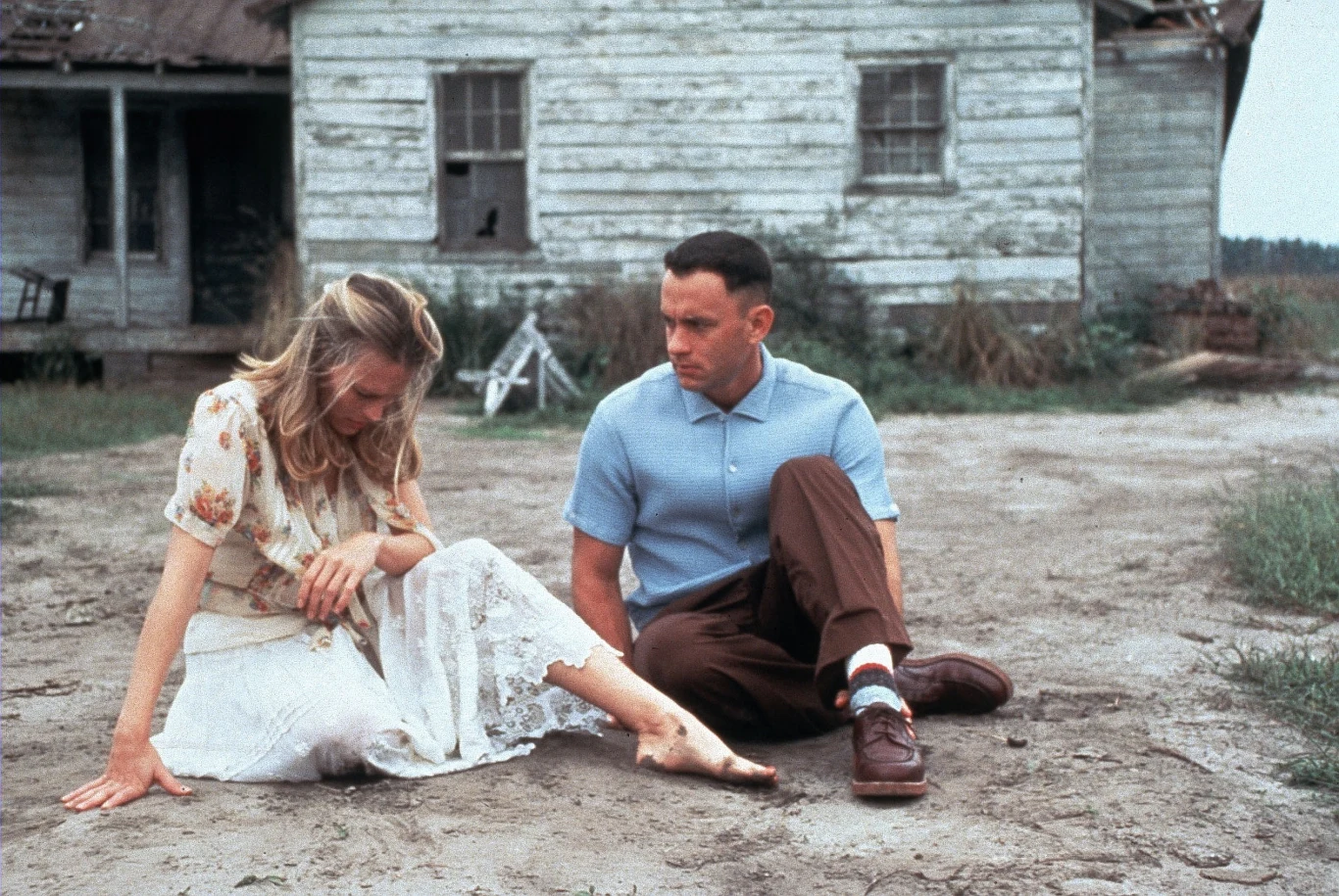 Tom Hanks i Robin Wright w filmie "Forrest Gump"