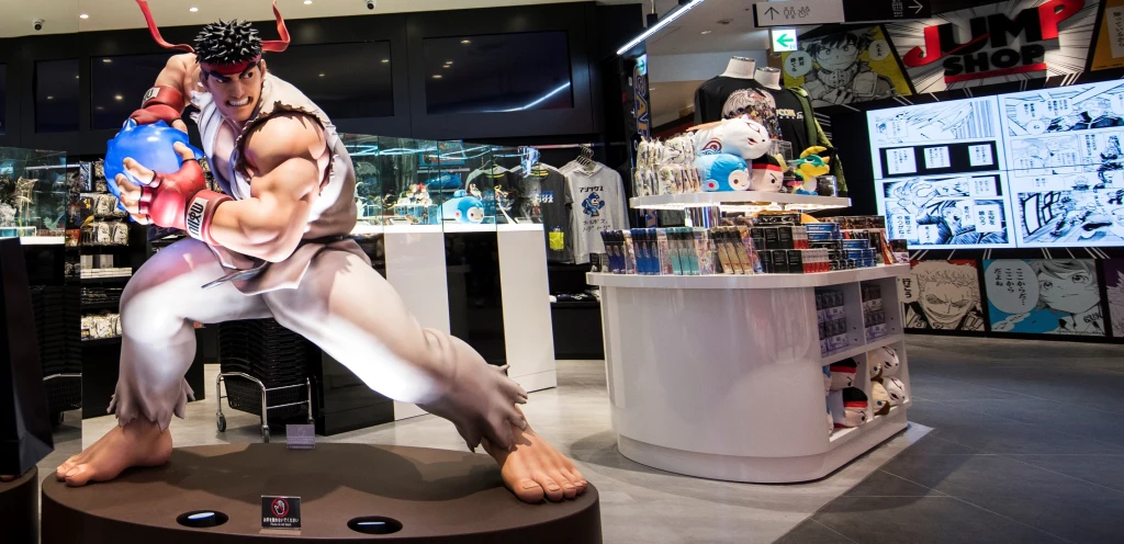 Postać Ryu - bohatera popularnej serii bijatyk firmy Capcom Street Fighter Postać Ryu - bohatera popularnej serii bijatyk firmy Capcom Street Fighter