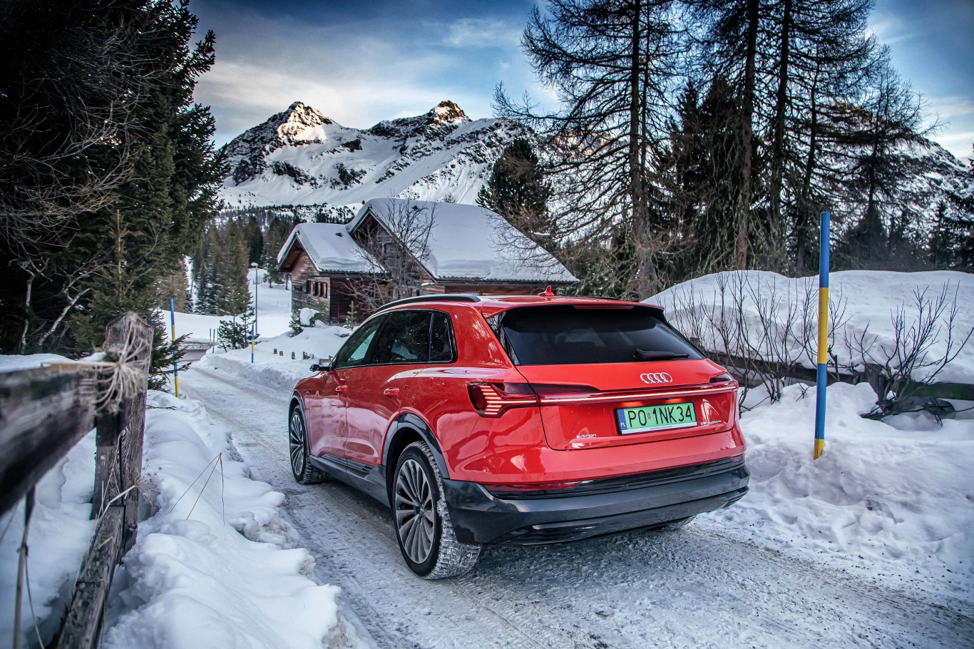 Audi e-tron po Alpach. Zdjęcia 