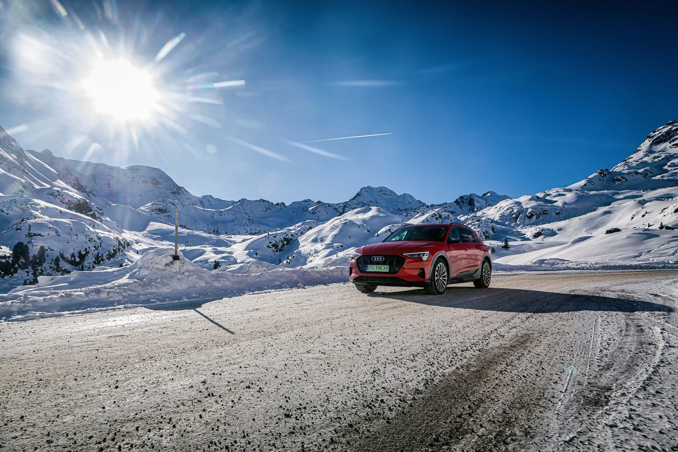 Audi e-tron po Alpach. Zdjęcia 