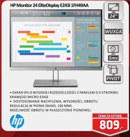 Monitor EliteDisplay E243i 1FH49AA HP