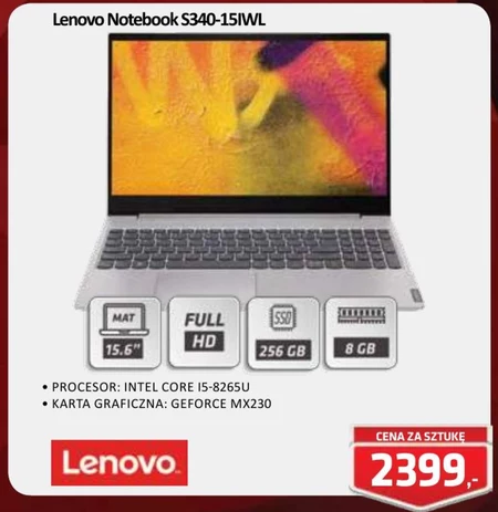Notebook S340-15IWL Lenovo