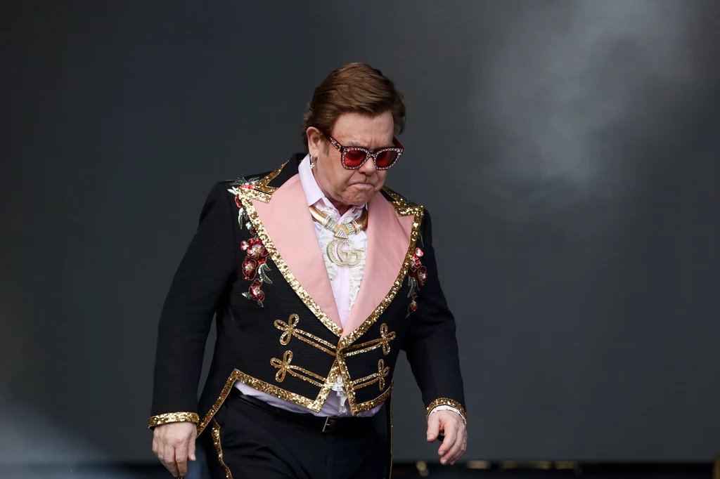Elton John podczas koncertu w Auckland Elton John podczas koncertu w Auckland